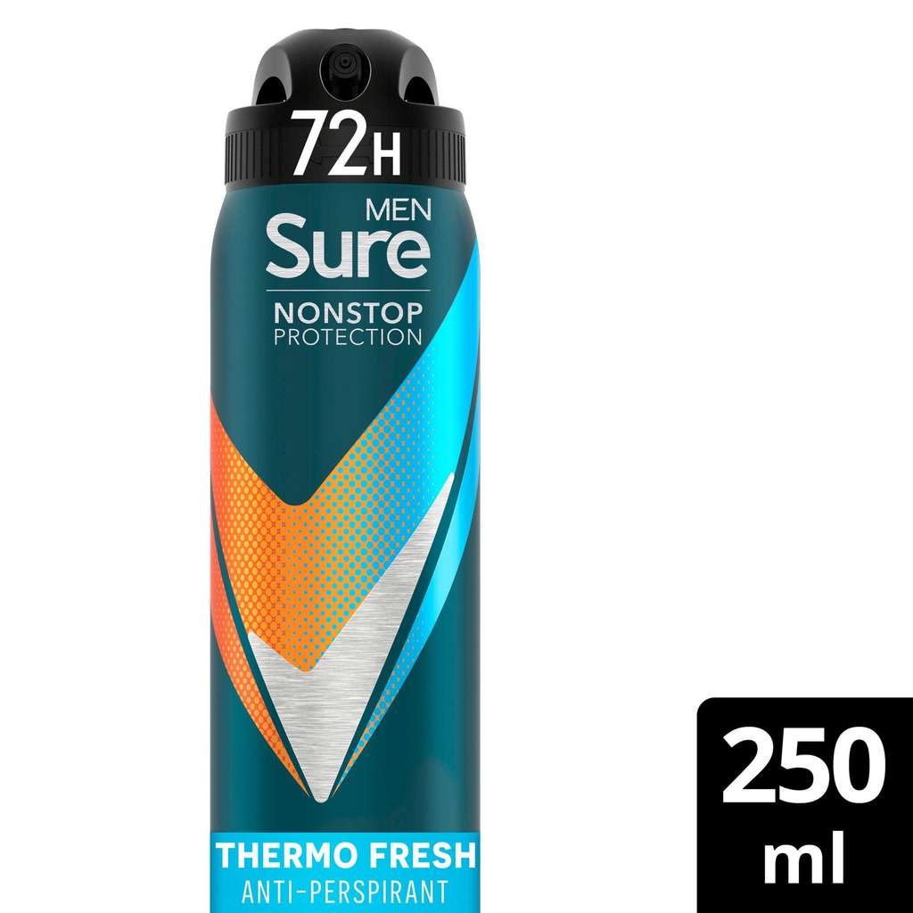 Sure Thermo Fresh Nonstop Protection Antiperspirant Deodorant 250ml - Instore Denton