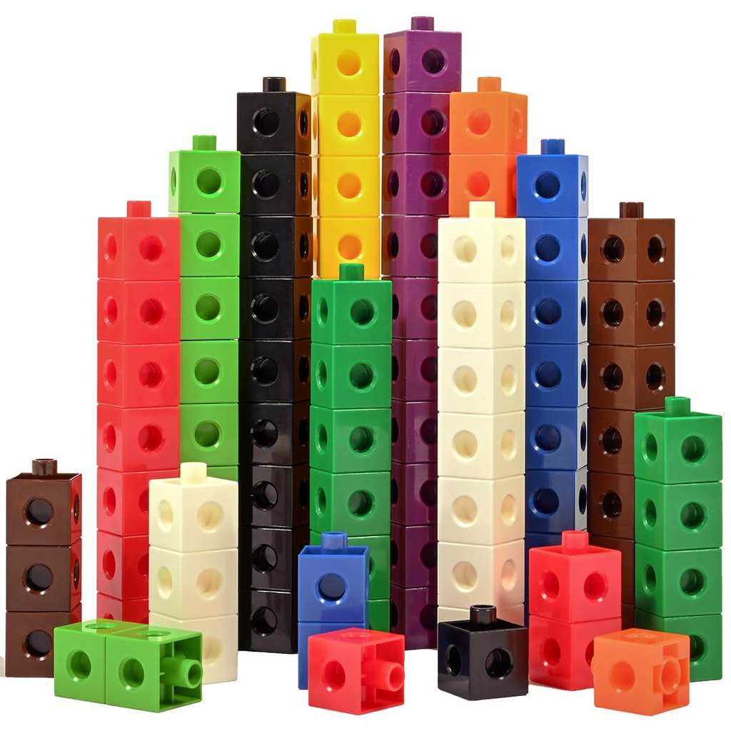 Edx Education Linking Cubes - Set of 100 2cm Snap Blocks for Construction and Early Maths - For Early Years and Primary Age (Prime Day Deal)